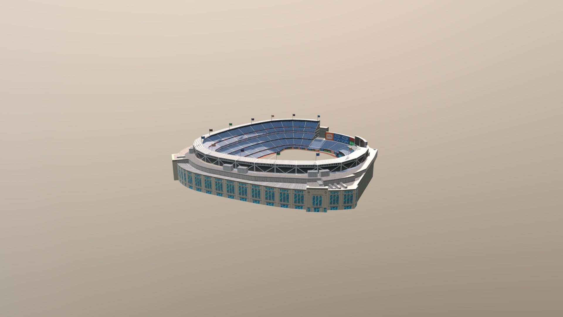 Yankee Stadium - Buy Royalty Free 3D model by linsmeyer 3d model