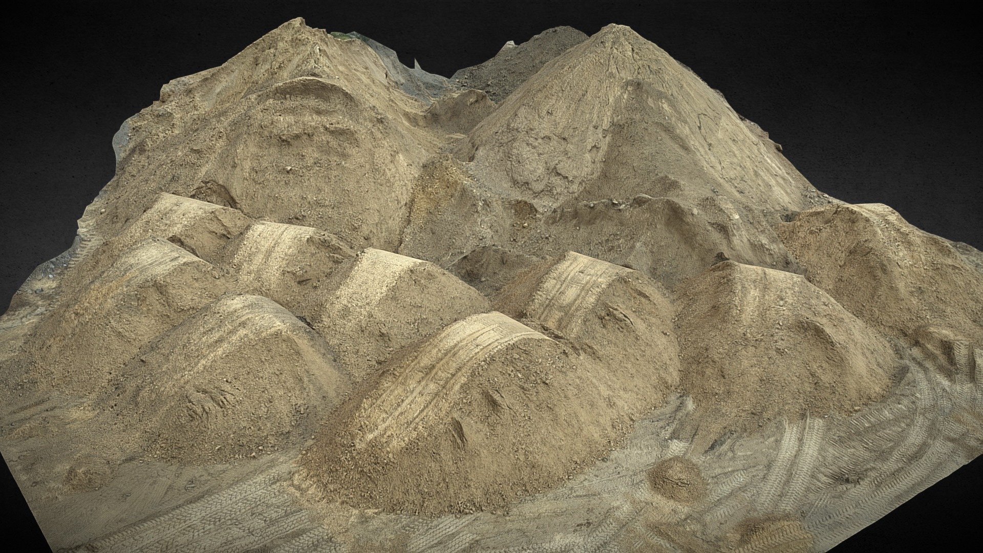 lowpoly optimized mesh
maps 8k: BaseColor
maps 4k: Roughness, Disp, Nrm, Ao - sand pile ground photoscan - Buy Royalty Free 3D model by scanforge (@looppy) 3d model