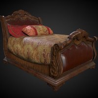 Classic bed MainShape (LOD 0: 13.536 Tris)