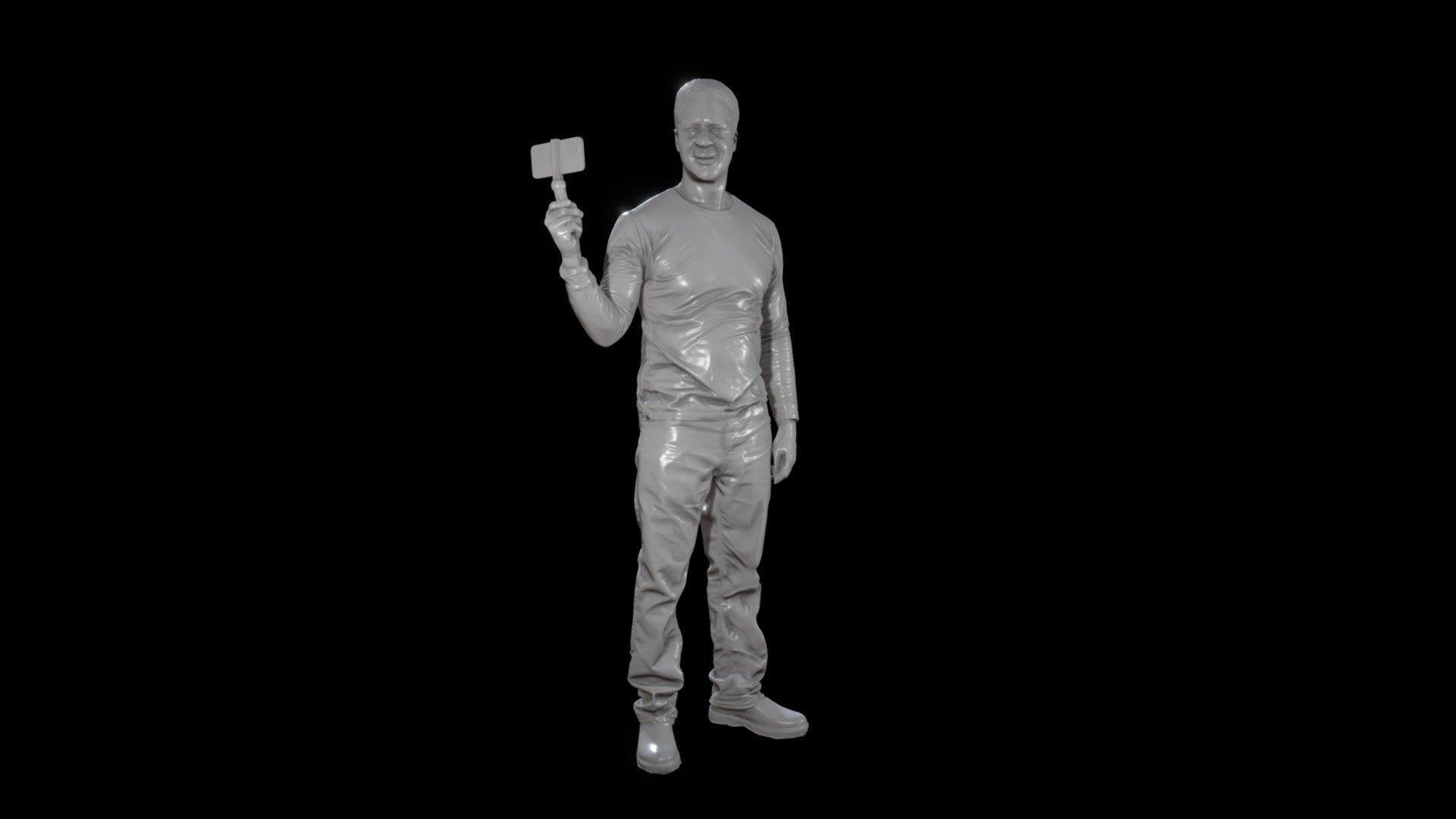 This is a 3D scan taken of Broderick &ldquo;Hollywood