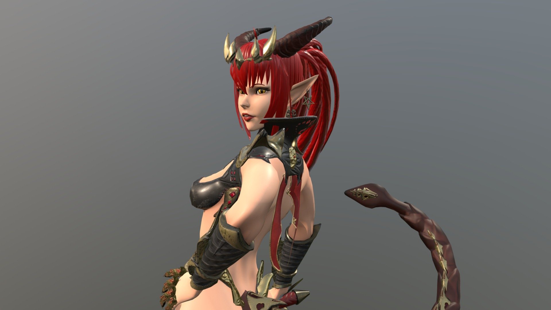 model is available here - https://linktr.ee/Elsianne - Succubus - 3D model by Lorra (@t3nt4cl3th3r4p12t) 3d model