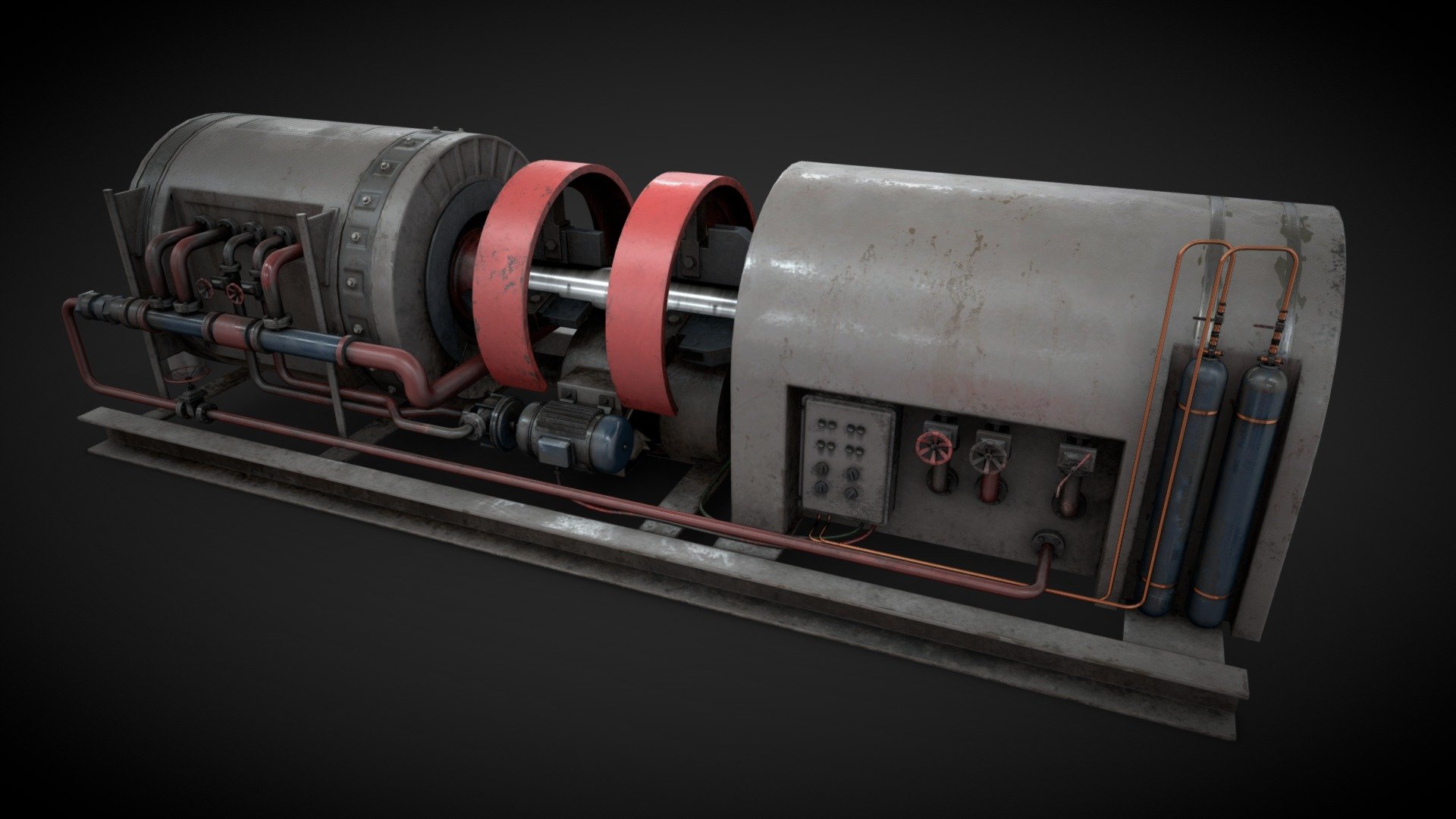Machinery device midpoly model for industrial visualizations
4k PBR PNG textures included.
Non overlapping UVs - Machinery device - Buy Royalty Free 3D model by maxpsr 3d model