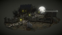 Stylized Graveyard Model & Guide