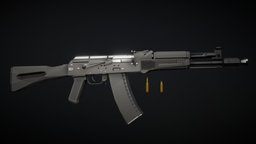 Low-Poly AK-105 lowpoly, 100-series