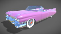 Cadillac Eldorado 1959 cadillac, sportcar, eldorado, biarritz, 1959, cabriolet, substancepainter, substance, vehicle, classicar