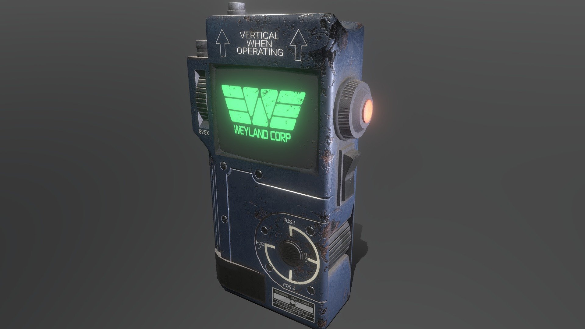 A recreation of the Hack Tool from the first person horror game Alien Isolation.
Made over 3 days of 2400 polys and 1 2K texture set - Alien Isolation Hack Tool - 3D model by Kelvin Avey (@ka2851) 3d model