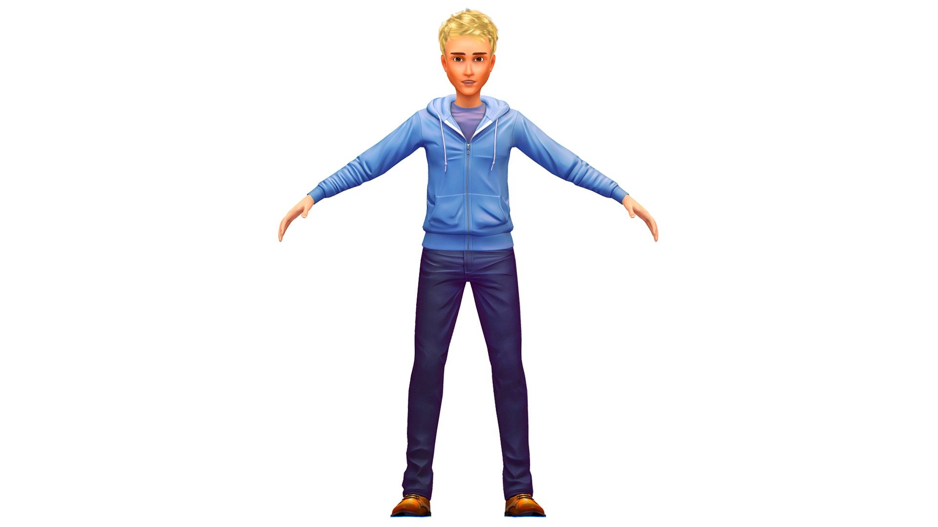 you can combine and match othercombinations using the collection:

hair collection - https://skfb.ly/ovqTn

clotch collection - https://skfb.ly/ovqT7

lowpoly avatar collection - https://skfb.ly/ovqTu - Cartoon Low Poly Style Man Avatar 002 - Buy Royalty Free 3D model by Oleg Shuldiakov (@shuographics) 3d model