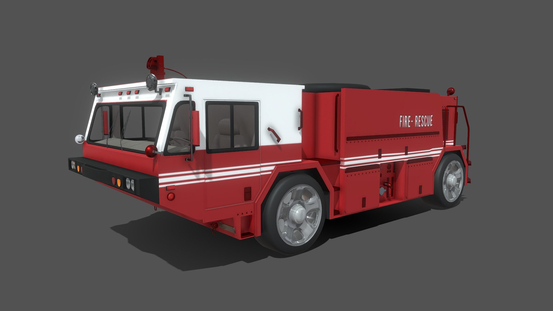 Fire Truck made with 3ds Max and - FireTruck - 3D model by modeljuice 3d model