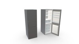 Refrigerator furniture, kitchen, refrigerator, fridge, kitchen-interior, pbr-texturing, noai