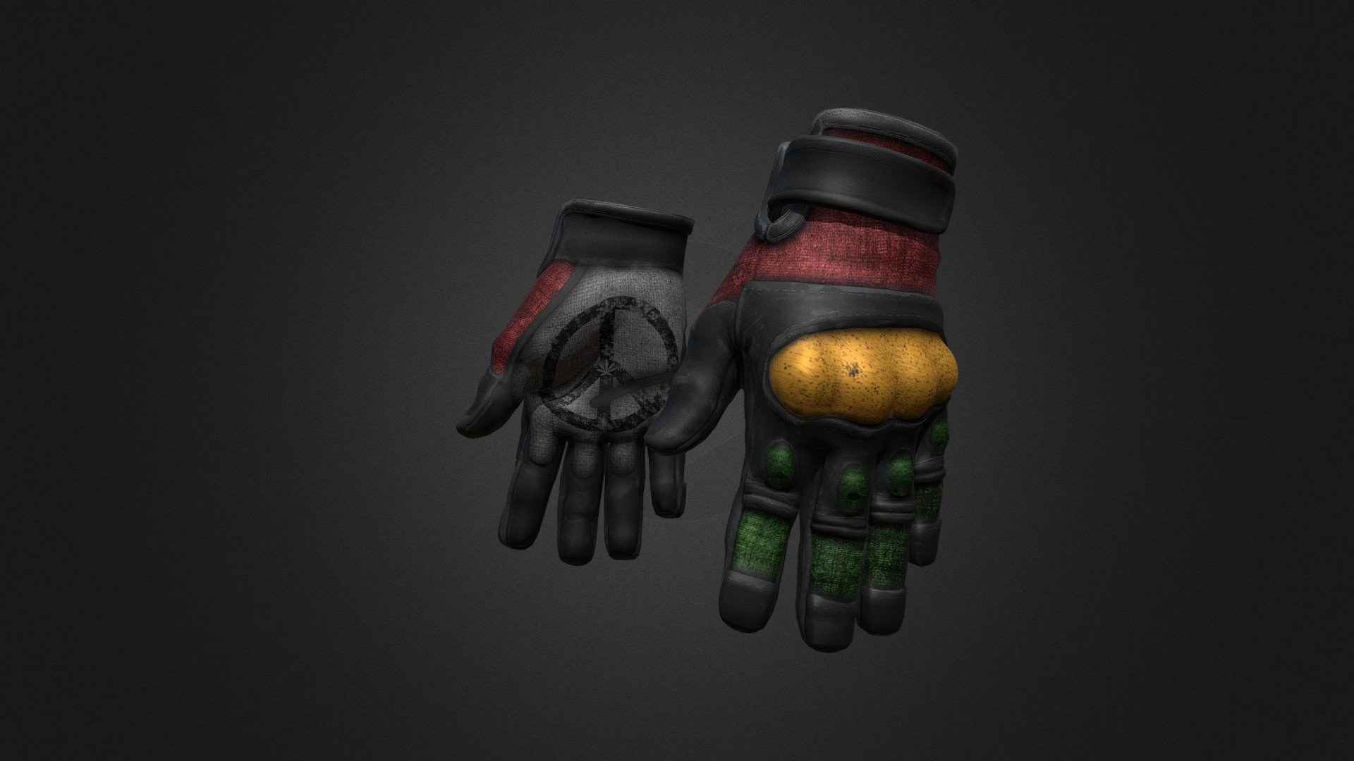 CT Gloves - Jah Warrior - 3D model by vdhun94 3d model