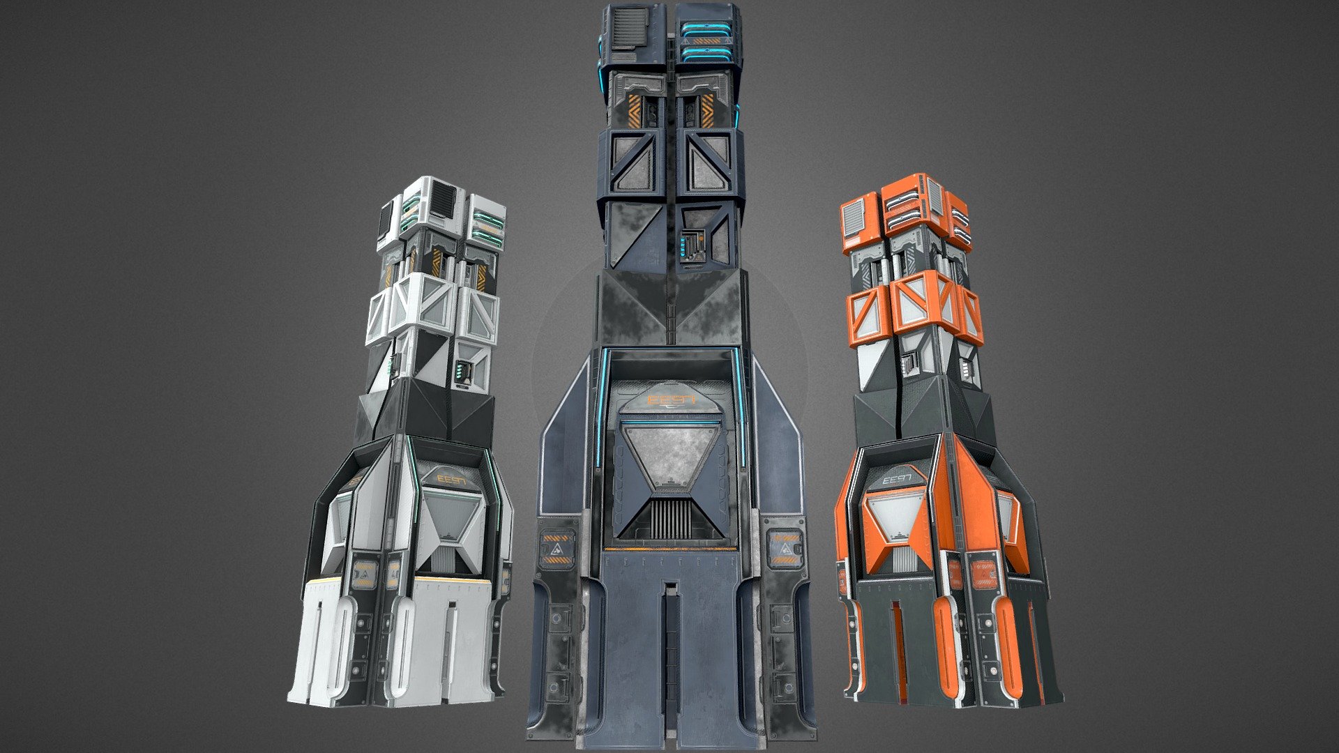 This is supposed to either be some kind of a generator or processing unit. Standing around 5 meters tall, it can also be used to provide impenetrable cover. Could be placed inside buildings where it connects to the ceiling that way it can also function as a support beam.

One machine uses 9968 tris. Textures are in 4K resolution and using the .png format.

The additonal file includes the 3ds Max scene file.

For more about this project: ArtStation - Sci-fi Machine - Buy Royalty Free 3D model by Emiel (@Emiel97) 3d model