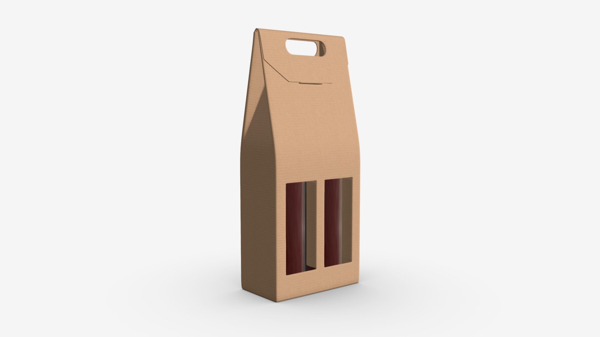 Wine two bottle display packaging - Buy Royalty Free 3D model by HQ3DMOD (@AivisAstics) 3d model