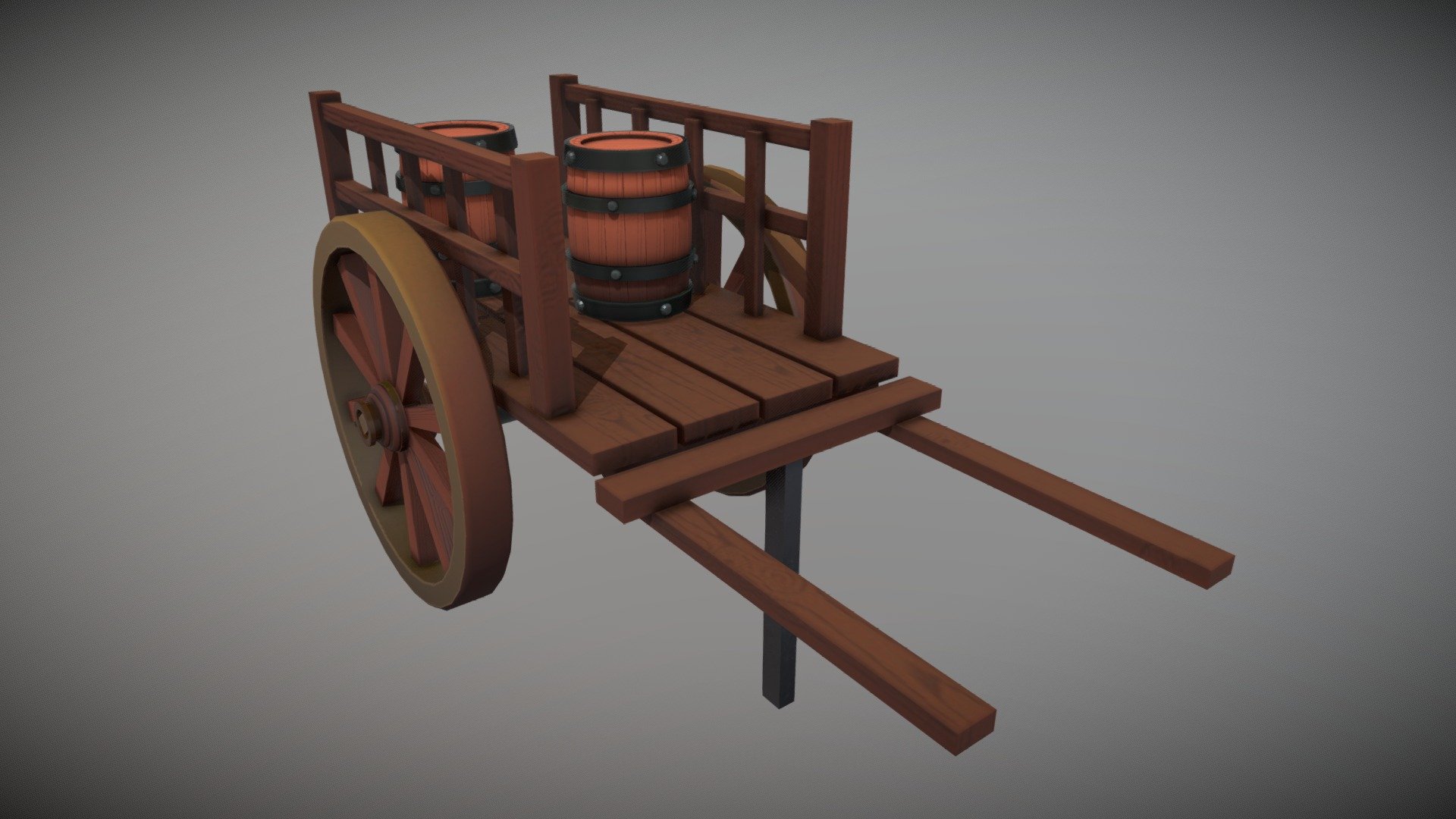 A stylized cart i made for my Pirate Alley, a school project.
I used Maya to make the model and Substance Painter for textures 3d model