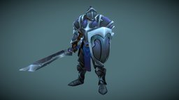 Stylized Human Male Footman(Outfit) rpg, soldier, pose, mmo, rts, footman, outfit, moba, handpainted, lowpoly, stylized, fantasy, human