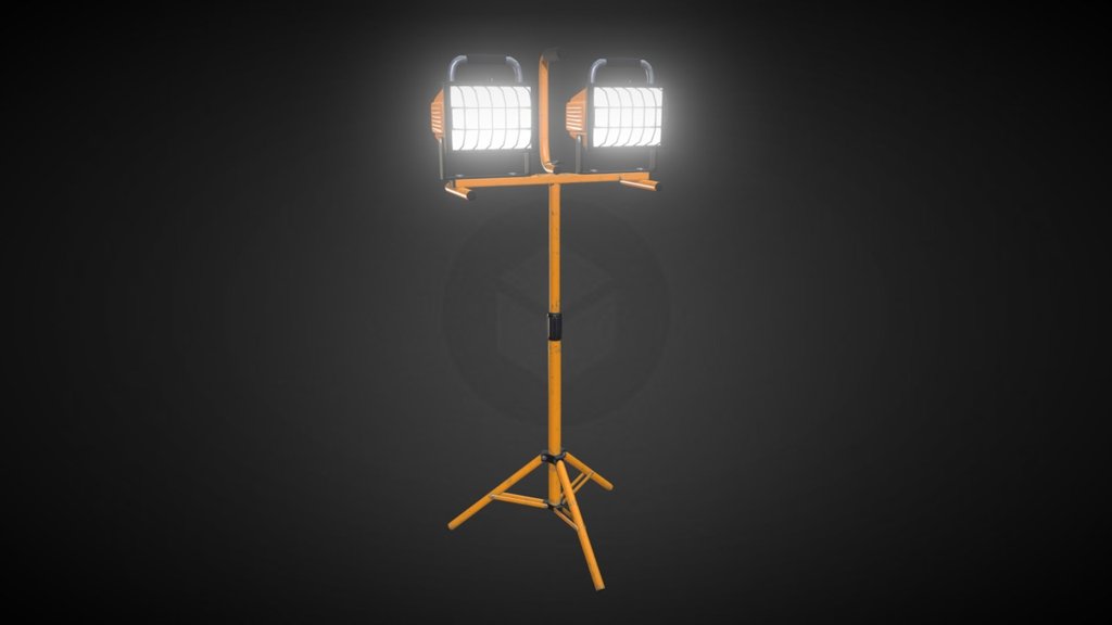 Work Light with Tripod for my Unreal Engine 4 collection.

- Verts: 1351

- Tris: 2368 



Work Light:

- Verts: 582

- Tris: 1046

Textures:

2048x2048 (Albedo, Normal, Roughness, Metallic, Emissive)



Tripod:

- Verts: 395

- Tris: 684

Textures:

2048x2048 (Albedo, Normal, Roughness, Metallic)
 - Work Light Tripod - 3D model by Longjing 3d model