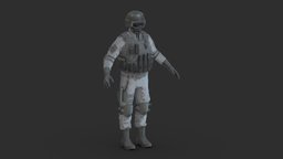 Police Special Force Officer police, modern, armor, soldier, elite, special, udk, ready, force, law, officer, realistic, swat, sas, enforcement, gign, ctsfo, character, unity, asset, game, 3d, pbr, helmet, low, poly, man
