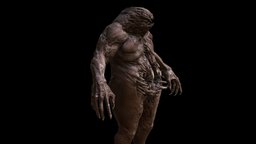 MutantZ6 ancient, rpg, demon, unreal, thing, mutant, undead, claws, spawn, swamp, unity, pbr, low, poly, skull, creature, animation, monster, rigged, ghol