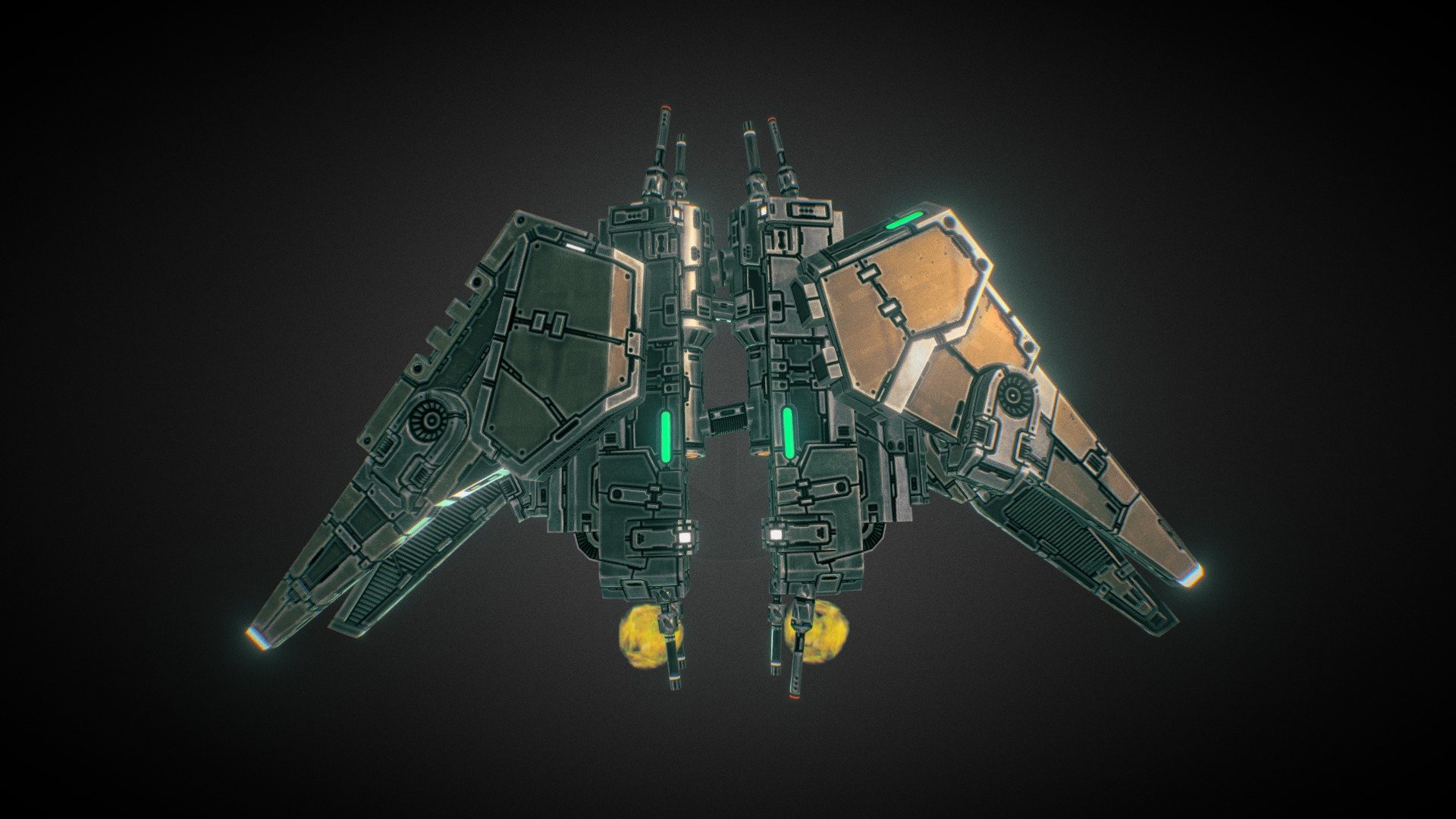 In-game model of a small spaceship belonging to the Deprived faction.
Learn more about the game at http://starfalltactics.com/ - Starfall Tactics — Cassandra Deprived cruiser - 3D model by Snowforged Entertainment (@snowforged) 3d model