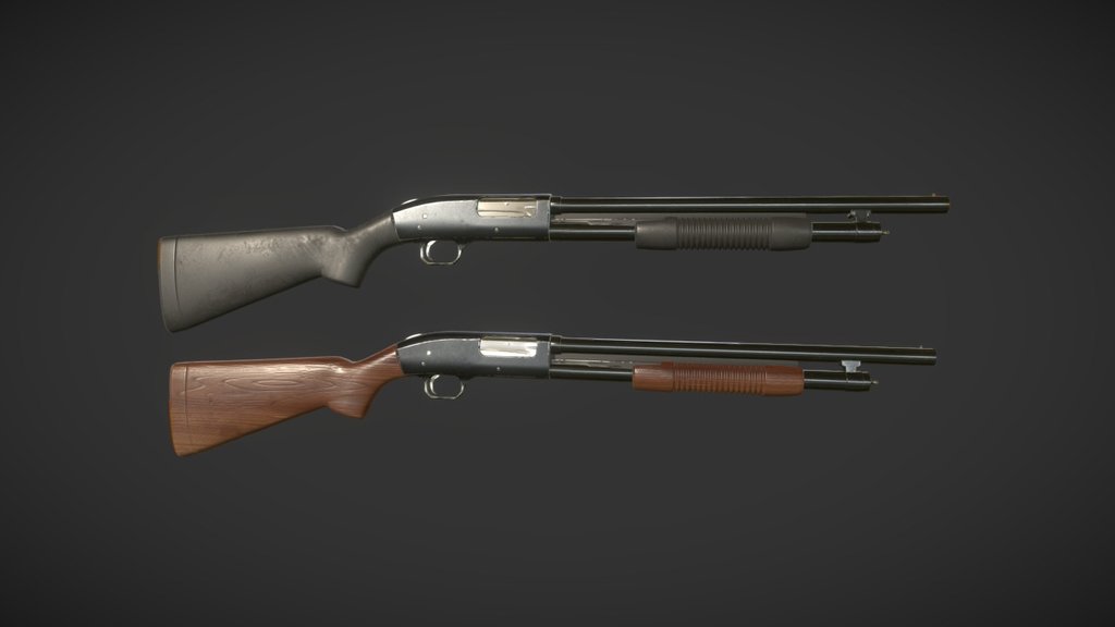 Just another gun study - Mossberg Shotgun - Download Free 3D model by Giovanni Shull (@gtermitater) 3d model