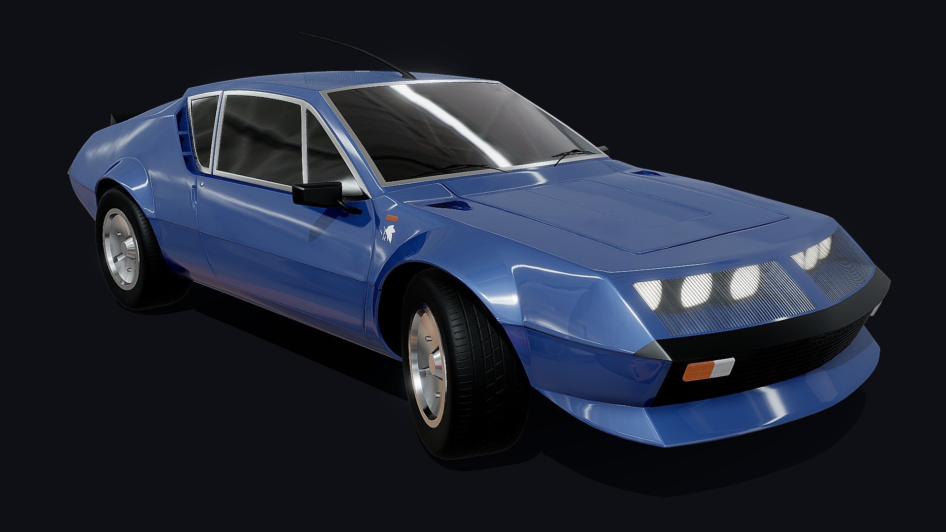 Here is a test render of the model.


Misato's car from Evanelion 3d model