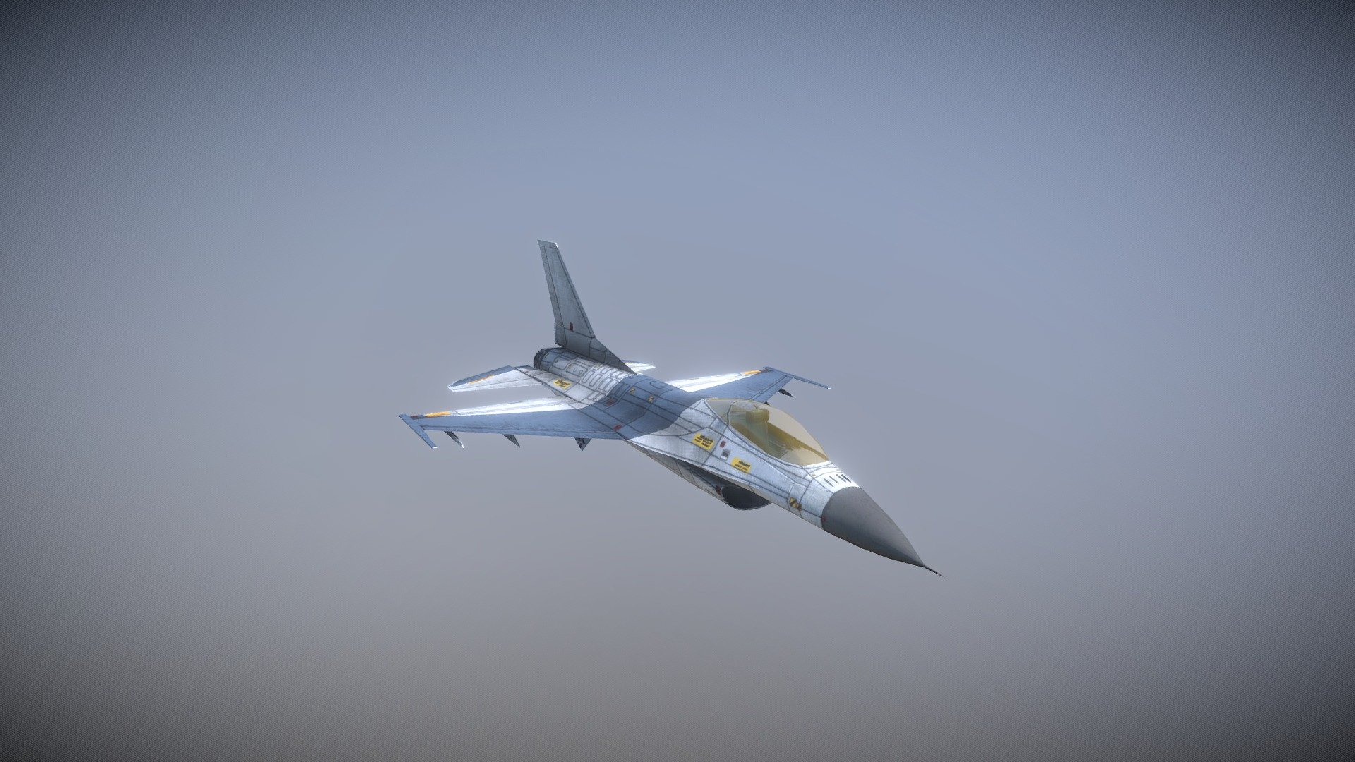 Low Poly Model for the action. F 16 Is gonna fill your skies with might. Try it and have the coolest feeling 3d model