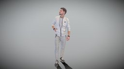Man in casual gray tracksuit  422