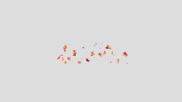 Flying autumn leaves tree, flying, sustainable, motion, nature, fall, 3d, animation, leaves, c4d, autumn-leaves