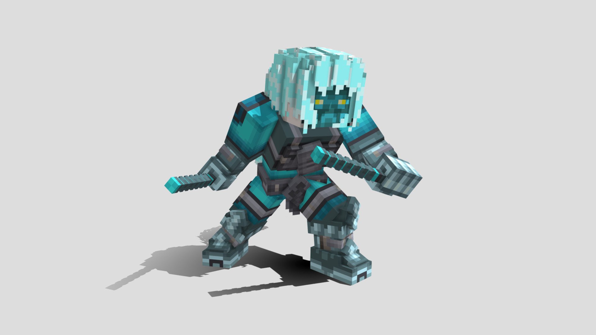 Bedrock Minecraft Model - A Sci Fi / Cyberpunk Neko Assassin with Electro-Sticks ready for action. The Neko character has an animated tail and an ice blue design.
This is an in depth and fully animated rig of a Custom Player Character Model / Custom Mob / Boss made exclusively for Minecraft Bedrock Edition

Blockbench model can be exported to work with other game engines.

The purchased model, animations and/or rigg can be applied as part-content to your Official Bedrock Minecraft maps and projects.



See more of my work via https://www.youtube.com/artsbykev

Reach out via https://www.twitter.com/artsbykev



For business inquiries reach out to business.artsbykev@gmail.com - Cyberpunk Assassin - Animated Minecraft Model - Buy Royalty Free 3D model by ArtsByKev Studio (@ArtsByKev) 3d model