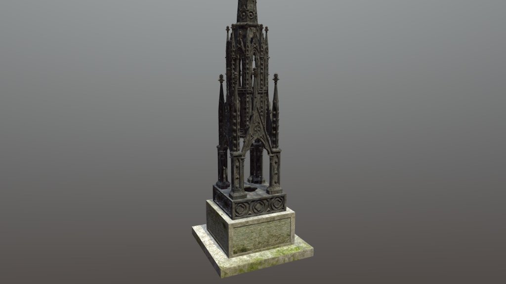 This monument dates from around 1860 and is located in Spring Bank West Cemetery, Kingston upon Hull, UK. The monument is grade 2 listed, cast in iron and features an array of gothic, micro-architectural forms.

The model is a modified version of a previous model for the Heritage Jam project (2014): http://www.hannahbethrice.com/heritage_jam_burial.shtml - Cemetery Monument, Hull - 3D model by Hannah Stamp (Rice) (@hannahrice) 3d model