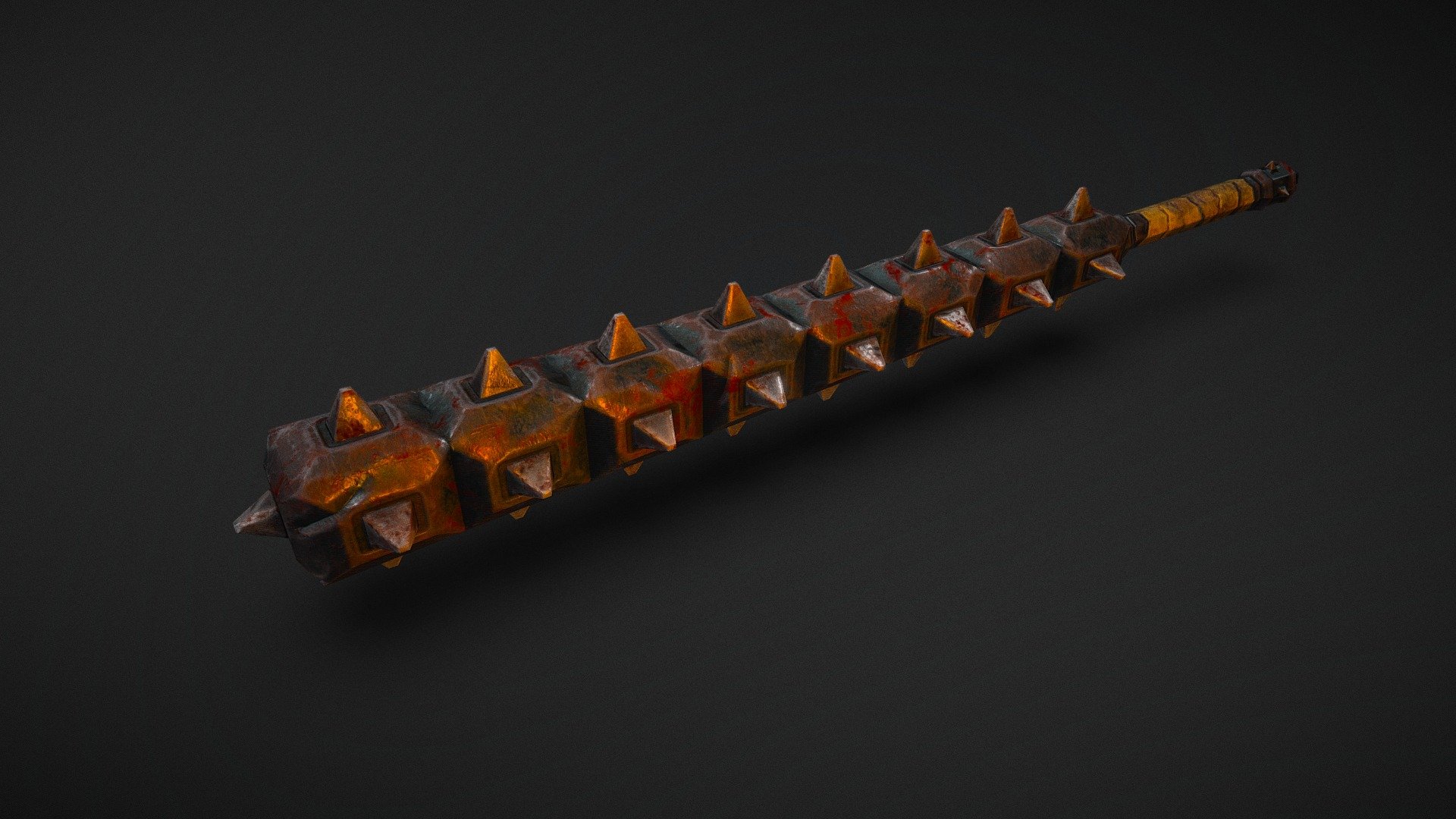 Big Spikey Kanabo I designed for one of my Shadowrun Characters, and one of my first proper personal projects working with the big intimidating programs, particularly baking with Substance Painter 3d model