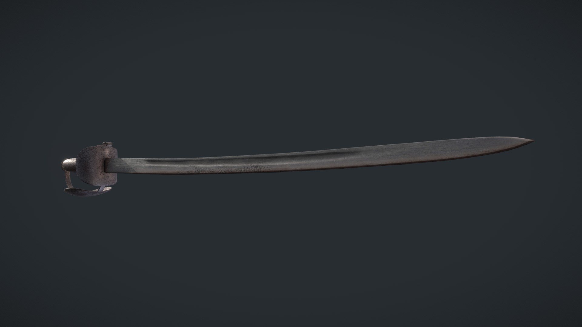 British Rusted Naval Cutlass 1726
Tris : 5816
Texture : 4096 x 1024
Beauty Shot : https://www.artstation.com/artwork/Ar3gKW
 My Artstation : https://www.artstation.com/schneider7

Contains : -5 Textures PNG (Albedo, Normal, Metal, Roughness and Ambient Occlusion)
                   -FBX - British Rusted Naval Cutlass 1726 - Buy Royalty Free 3D model by S-ROBB 3d model