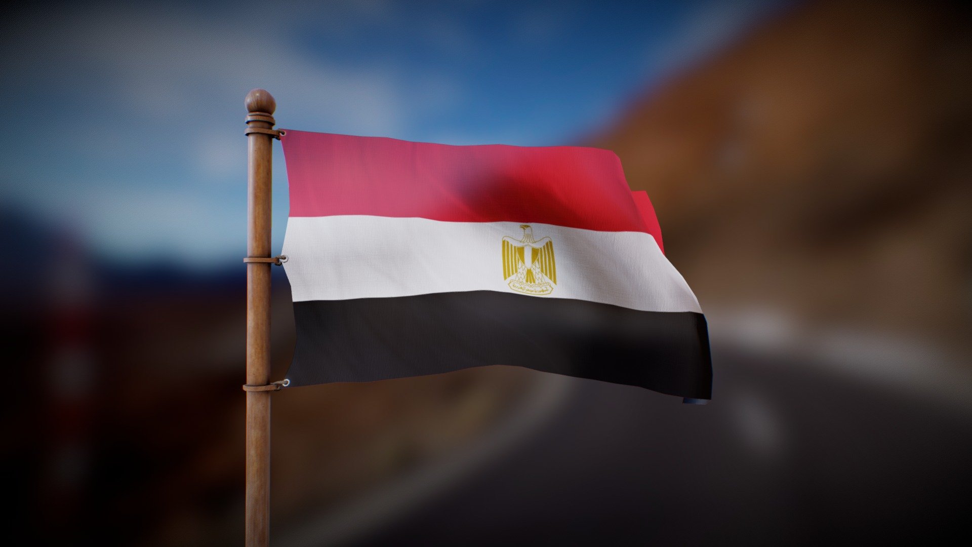 Flag waving in the wind in a looped animation

Joint Animation, perfect for any purpose
4K PBR textures

Feel free to DM me for anu question of custom requests :) - Flag of Egypt - Wind Animated Loop - Buy Royalty Free 3D model by Deftroy 3d model
