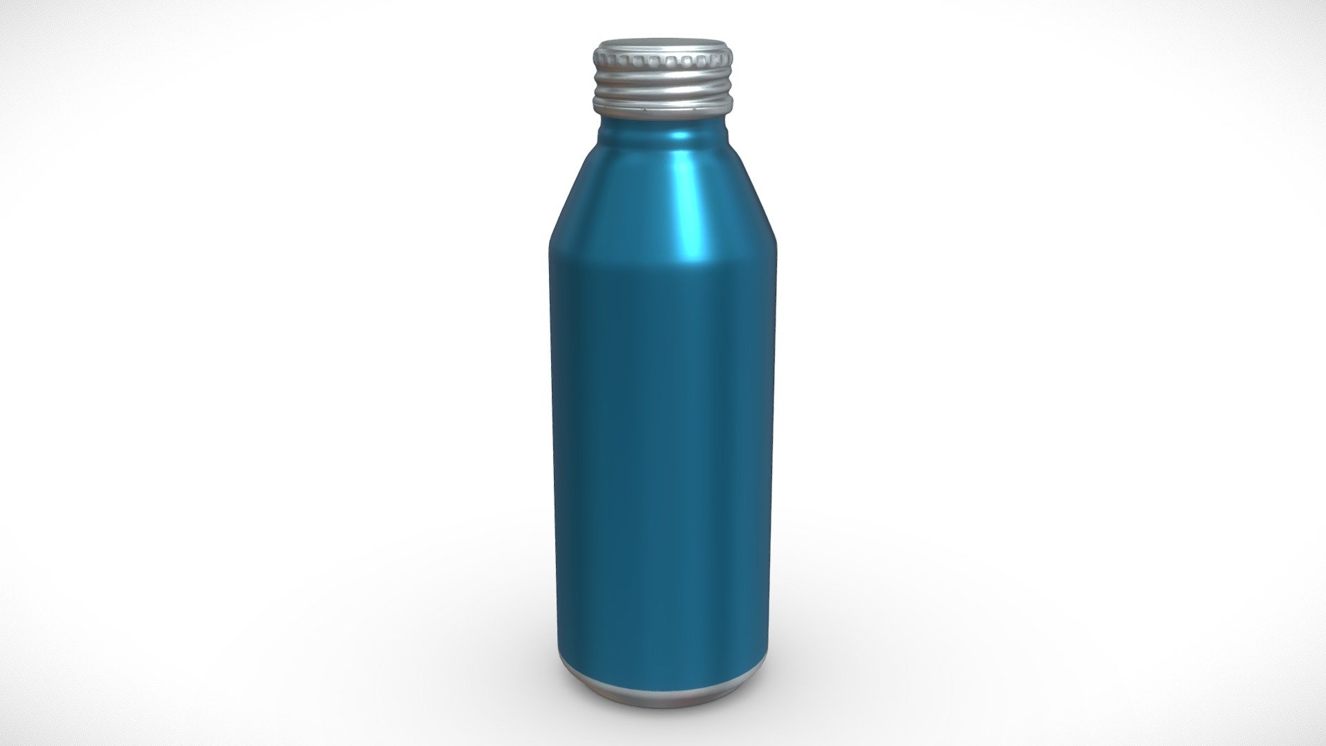 Aluminum bottle.  Perfect for adding your own custom labeling. All quad geometry 3d model