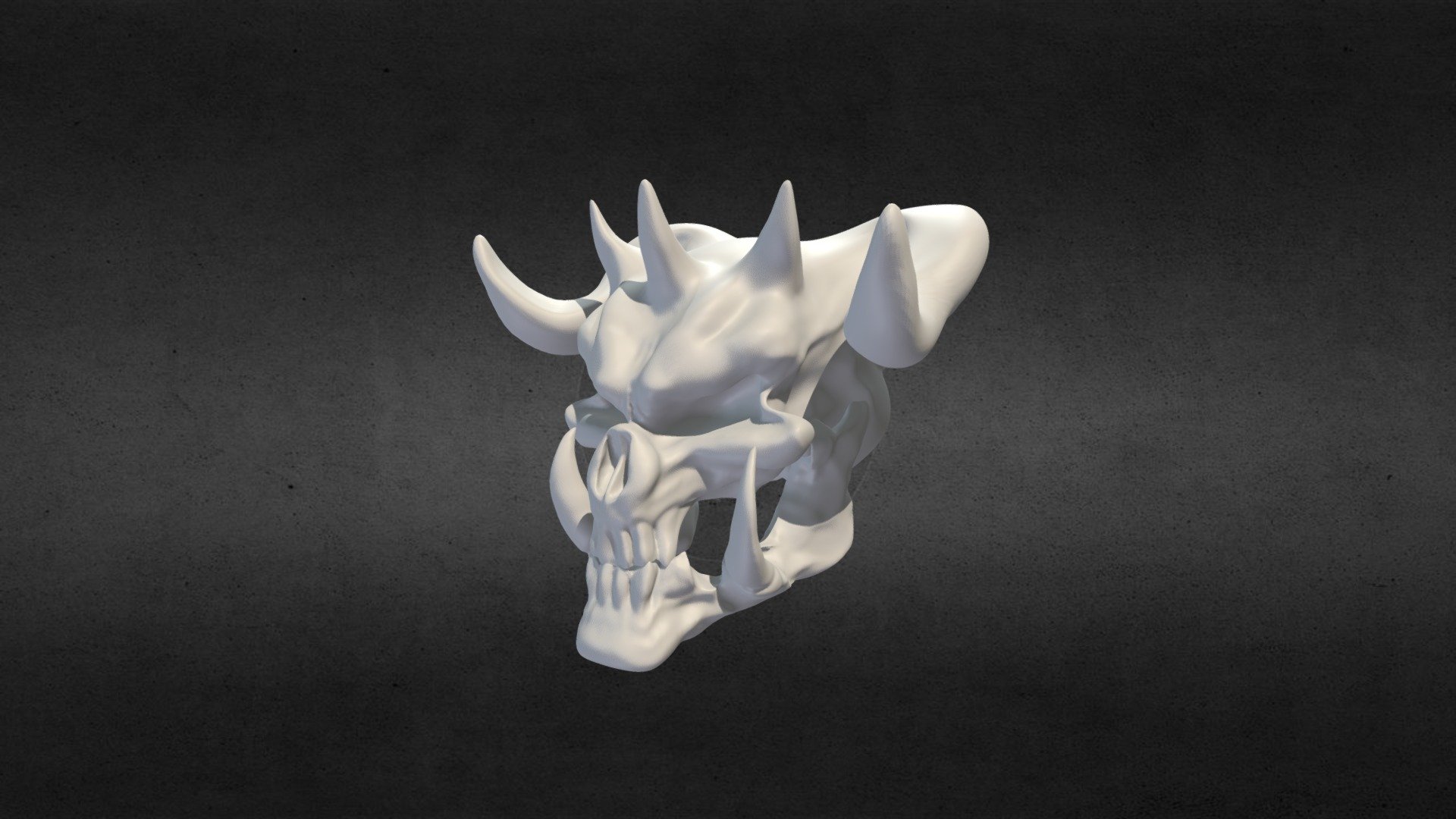 Cartoon skull inspired by skulls of Marie from Skullgirls
Draft for 3D prints
Zbrush sculpted by me - Cartoon skull draft - 3D model by MilaHigher 3d model