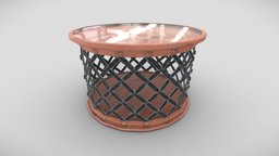 Forged Tea Table tea, modern, castle, wooden, fashion, detailed, table, vr, metal, net, interesting, forged, bornova, gave, unwraped, developing, render, glass, 3d, texture, model, sketchfab, interior, download