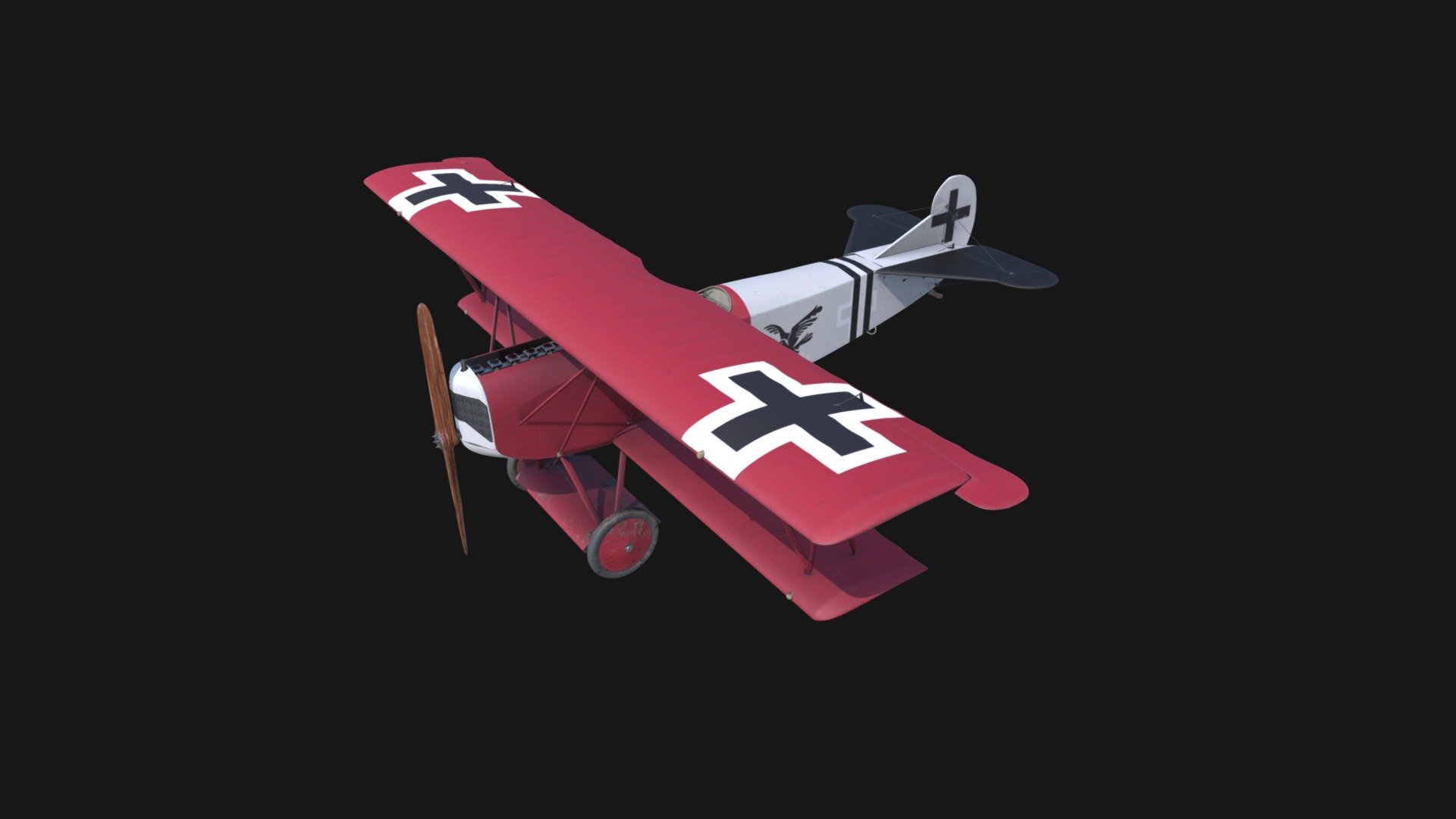 The Fokker D.VII was a German World War I fighter aircraft designed by Reinhold Platz of the Fokker-Flugzeugwerke. Germany produced around 3,300 D.VII aircraft in the second half of 1918. In service with the Luftstreitkräfte, the D.VII quickly proved itself to be a formidable aircraft. The Armistice ending the war specifically required, as the fourth clause of the &ldquo;Clauses Relating to the Western Front