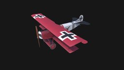Fokker_D_VII biplane, airplane, fighter, fokker, aircraft, ww1, d_vii