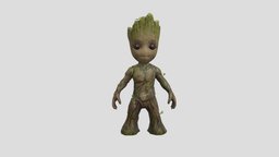 Baby Groot (Textured) tree, baby, avenger, groot, babygroot, character, 3dmodel, gardian-of-galaxy
