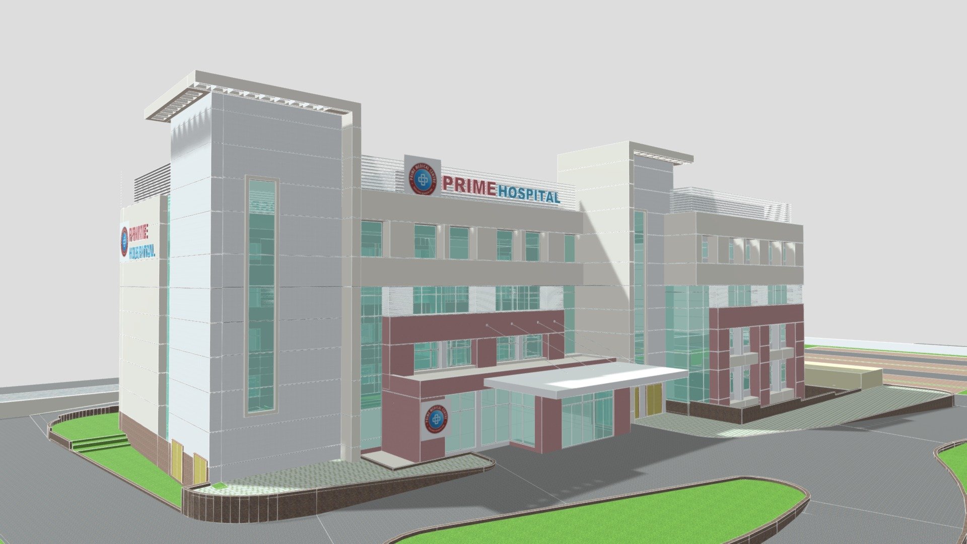 Prime Hospital, Bilaspur (OP 1B) - 3D model by RSMS ARCHITECTS (@Ar.Avinash) 3d model