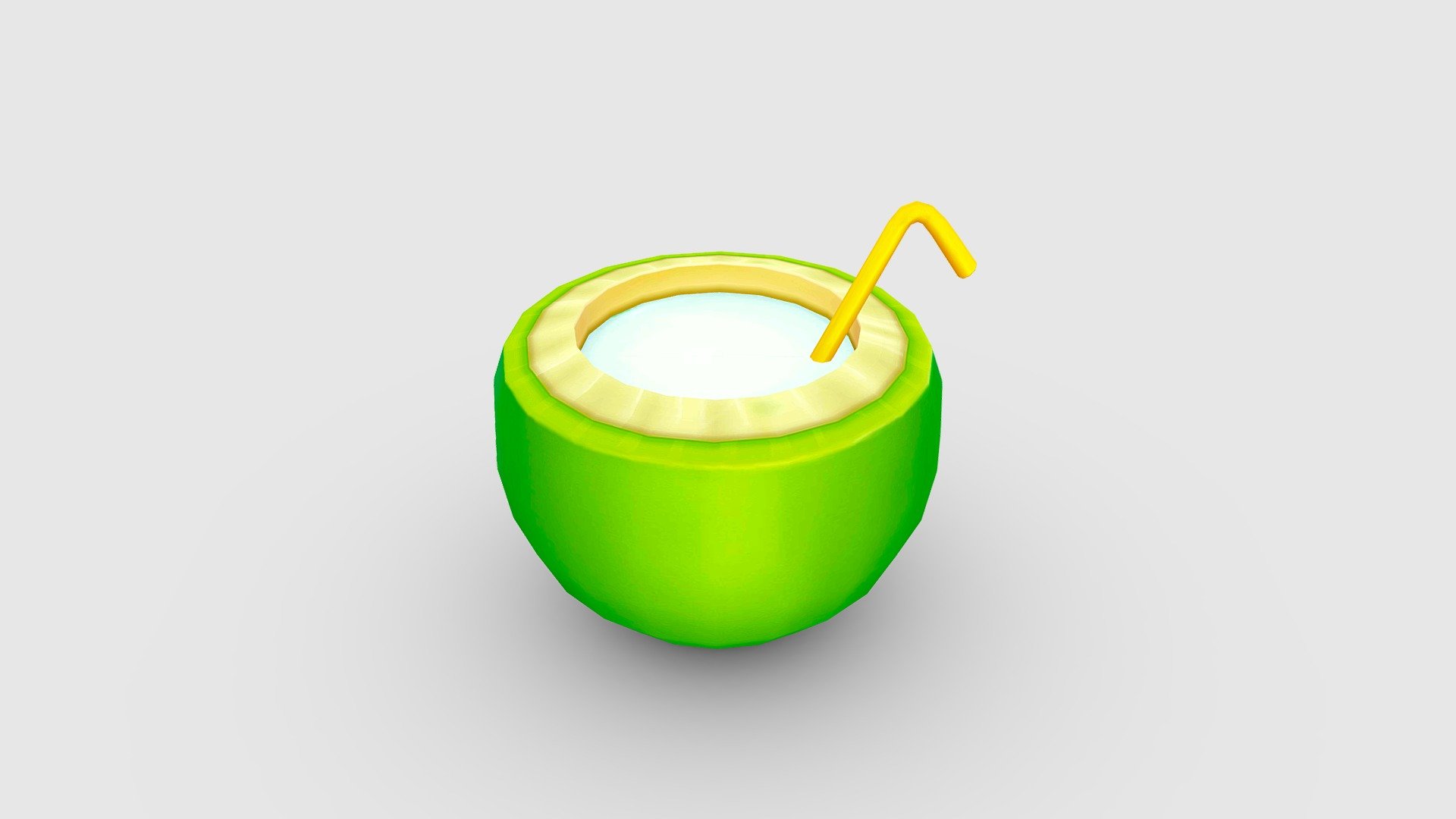 Cartoon Drink - Coconut Milk - Cartoon Drink - Coconut Milk - Buy Royalty Free 3D model by ler_cartoon (@lerrrrr) 3d model