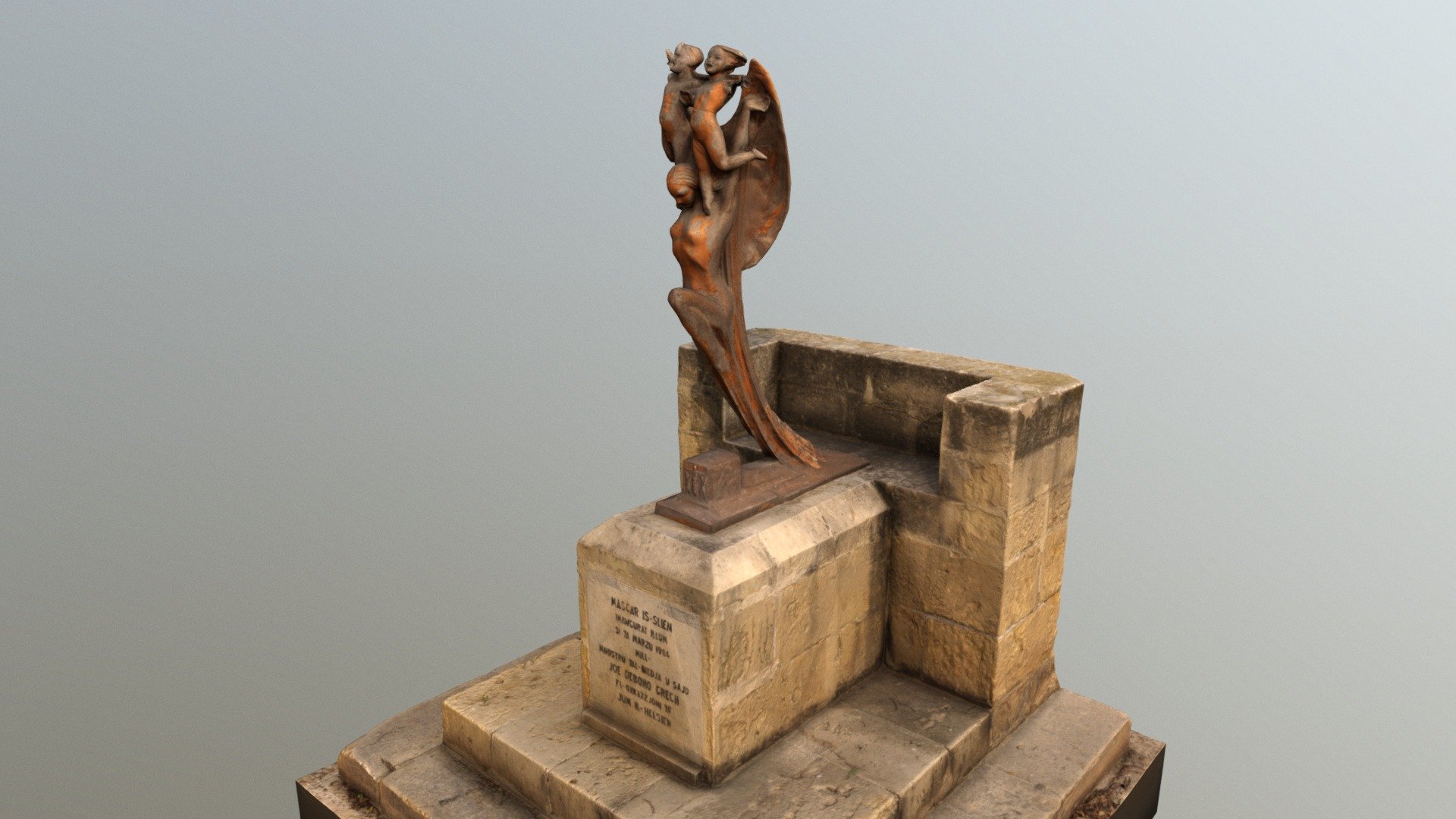 Masgar is-Sliem monument, Malta - 3D model by Andrej Boleslavský (@AndrejBoleslavsky) 3d model