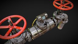 Pipeline pipe, vr, pipeline, substancepainter, substance, lowpoly, gameready