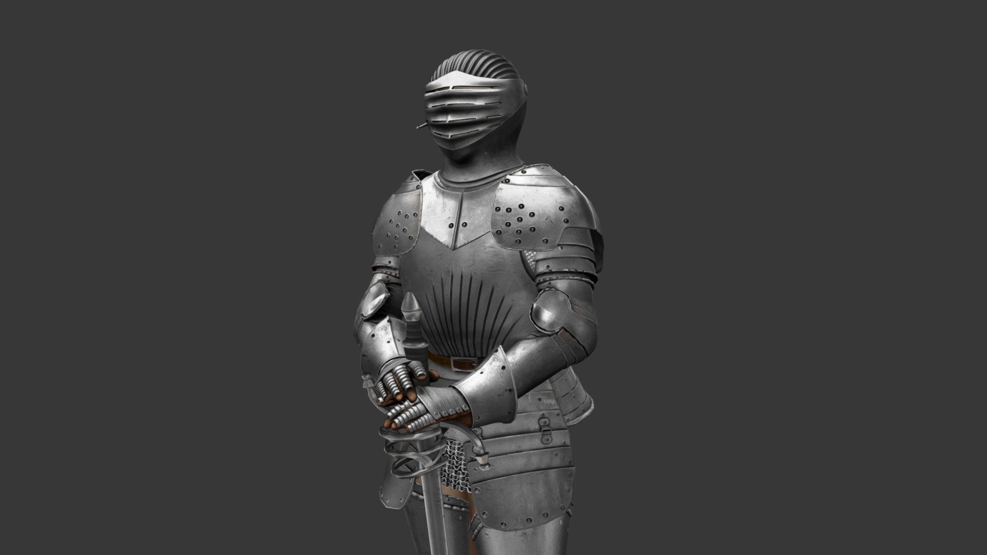 Knight Armor - 3D model by Damien Brisson (@DamienBrisson) 3d model
