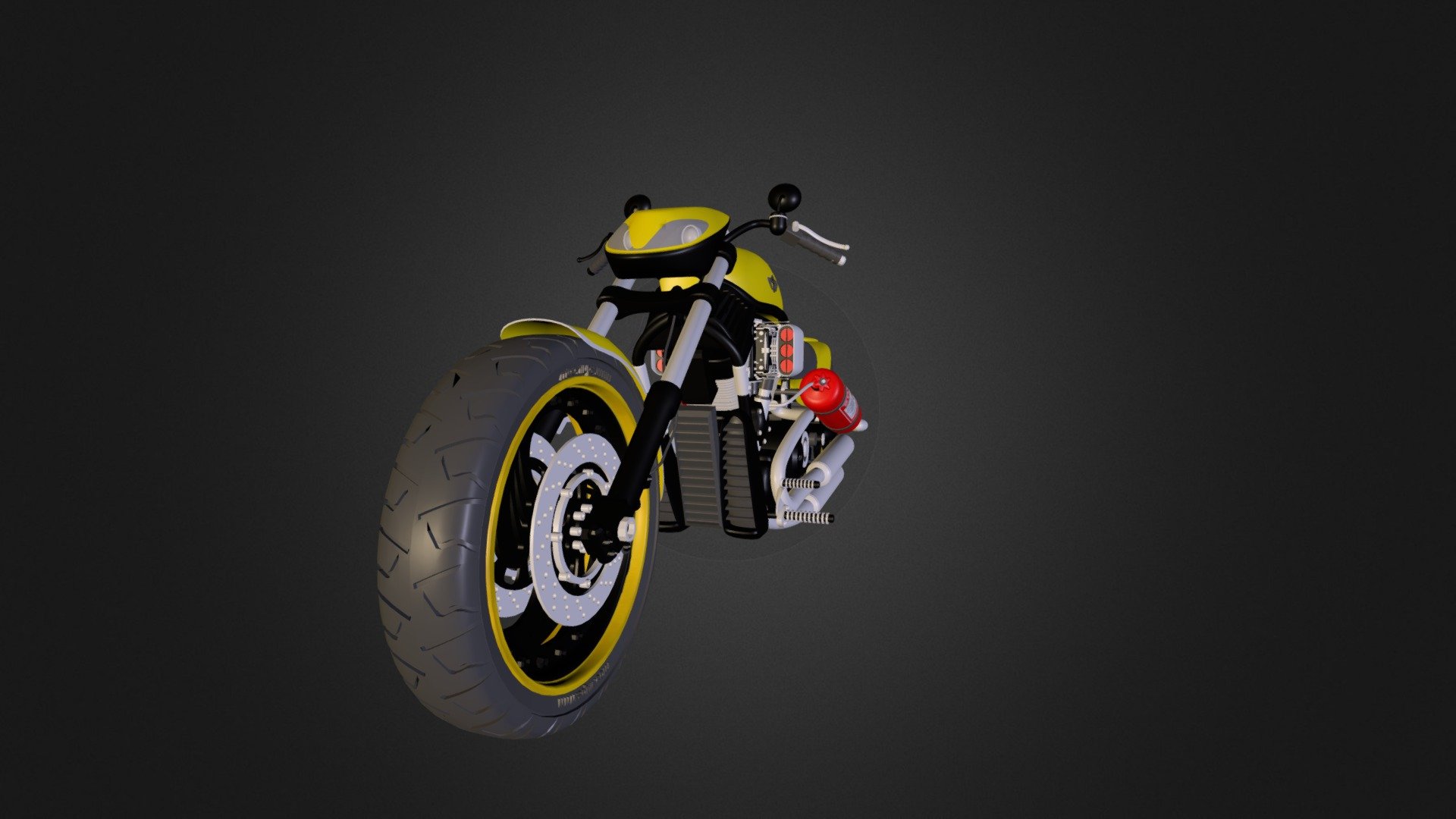 Harley Davidson - 3D model by ArefinMohiuddin 3d model