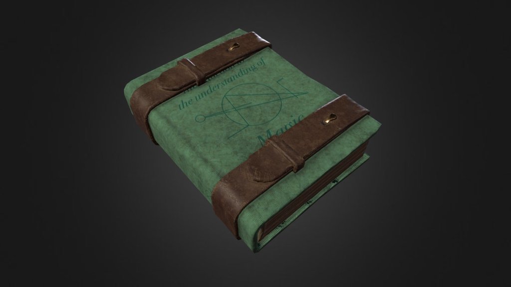 A book of magic, made with blender + substance painter - Magic Book - Download Free 3D model by sophie 3d model