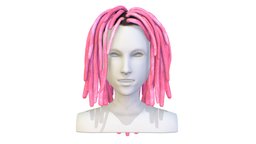 Hairstyle Dreadlocks Pink