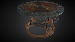 Old Industrial Table table, substance3dprops, substancepainter, industrial, environment