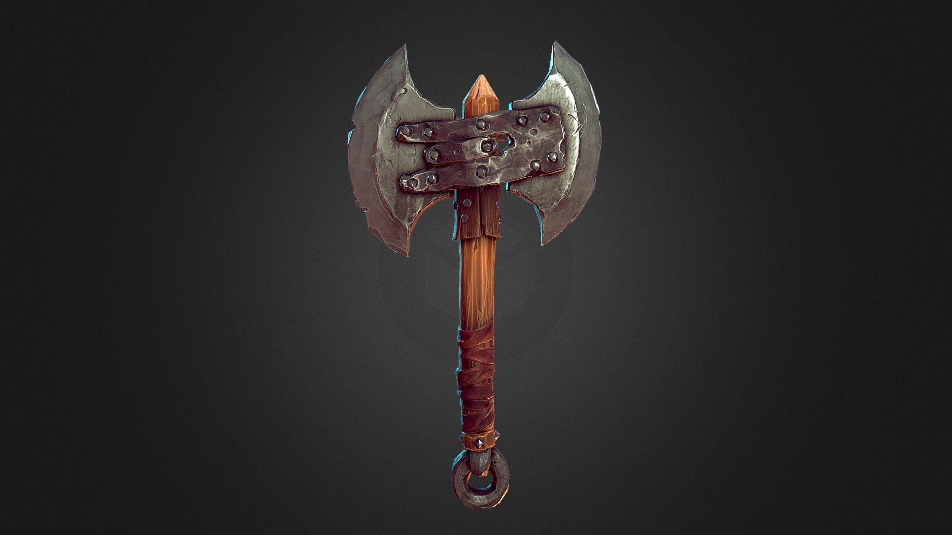 A stylized Warhammer axe that I made using Zbrush &amp; Substance Painter.

Also uploaded to my Artstation, here: https://www.artstation.com/artwork/v1YwdO - Stylized BattleAxe - 3D model by RachelC (@rachelclarkediting) 3d model