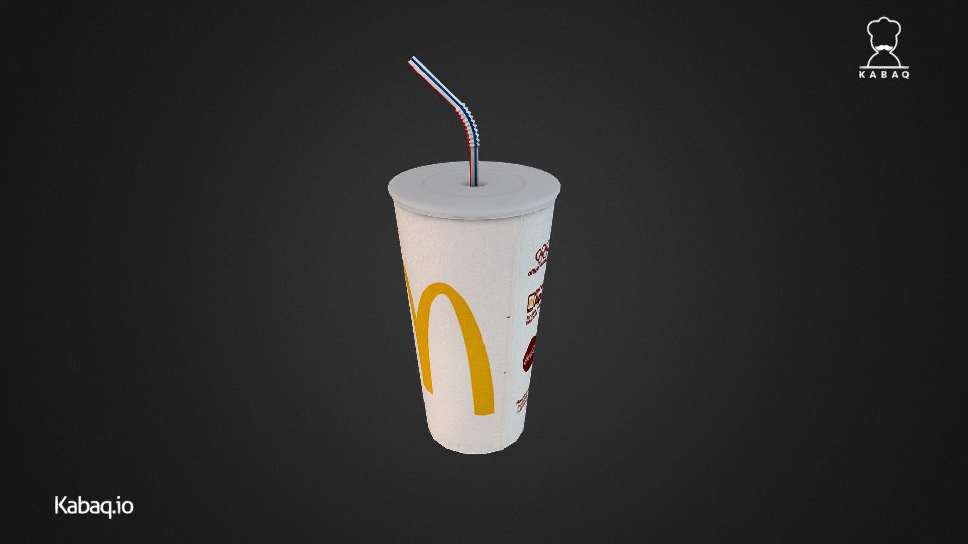 Mc Donalds Paper Cup - 3D model by Kabaq Augmented Reality Food (@kabaq) 3d model