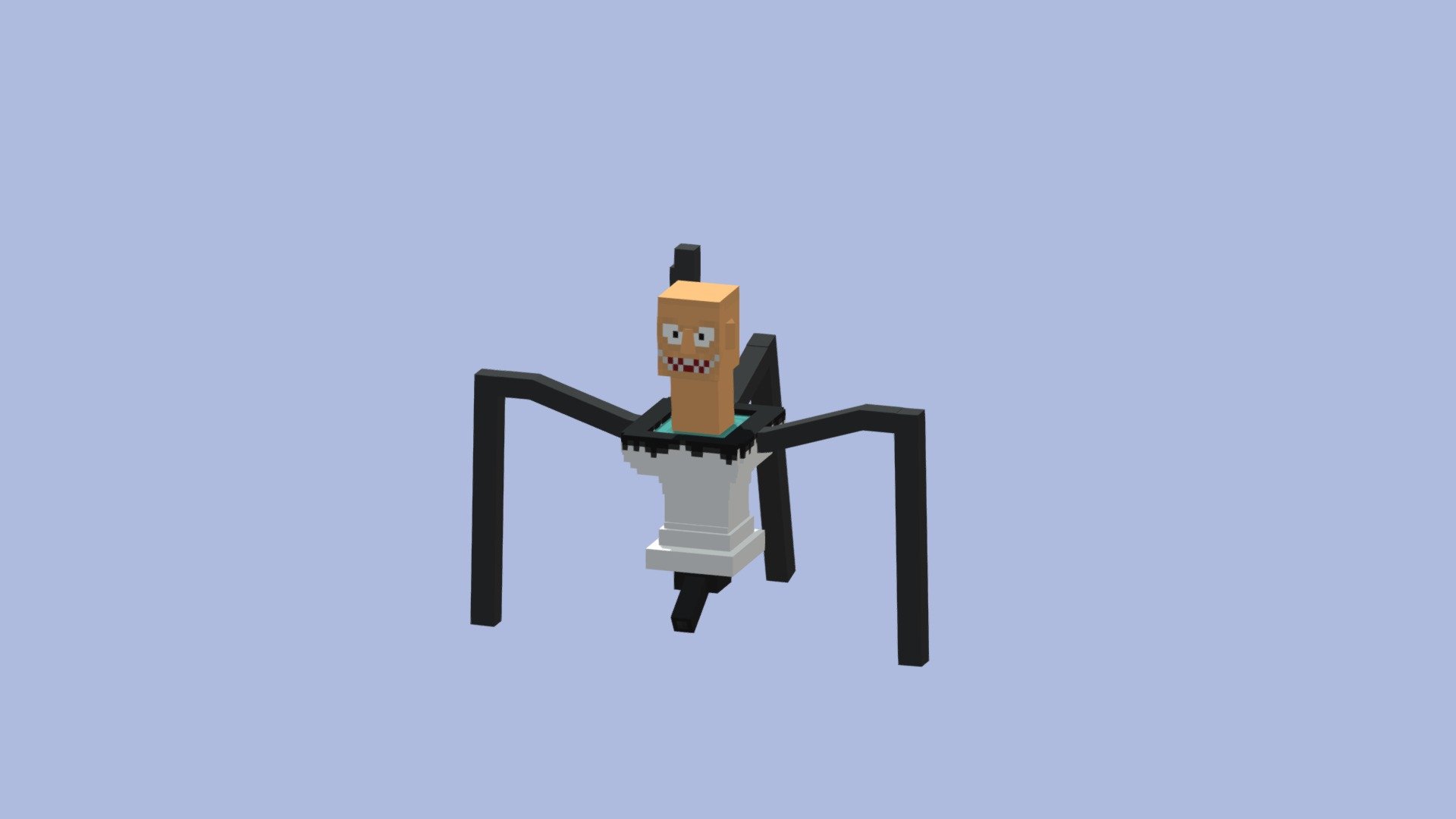 Skibidi Toilet Strider from Skibidi Toilet, Made in blockbench for minecraft bedrock edition but you can also transfer it to java 3d model